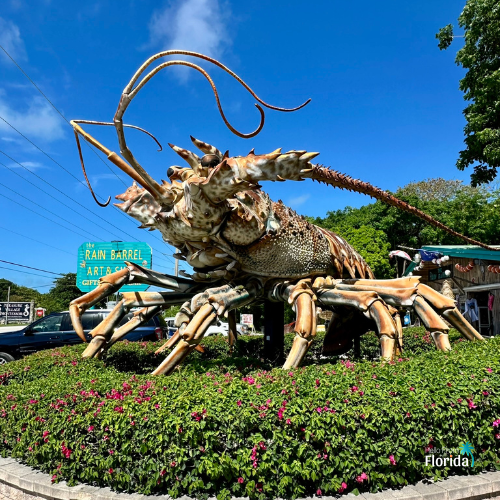 Betsy Betsy the Lobster at Rain Barrel Village, Islamorada, Florda