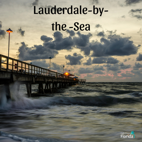 Lauderdale-by-the-Sea Pier at Sunrise