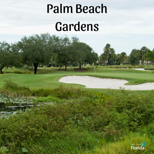 The Palmer course, hole 9, at the PGA National Resort in Palm Beach Gardens, Florida