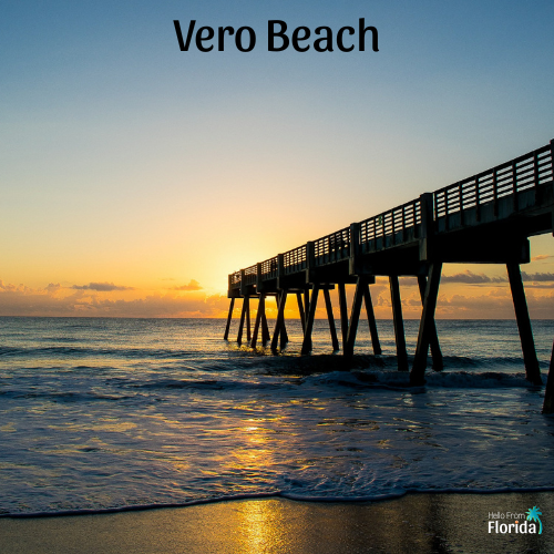 Vero Beach Vero Beach Pier at sunrise<br />
