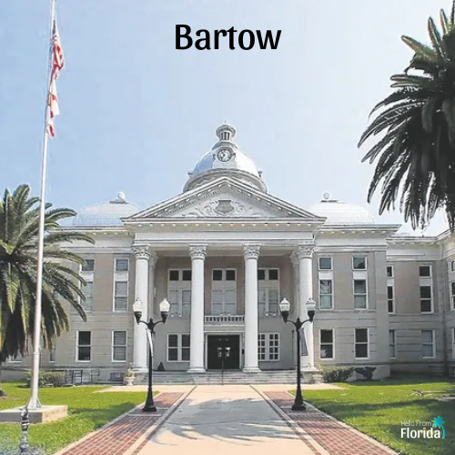 The old Polk County Courthouse in Bartow, FL